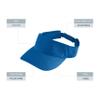 Augusta Sportswear Sport Twill Visor Royal OS view 2