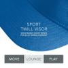 Augusta Sportswear Sport Twill Visor Royal OS view 3