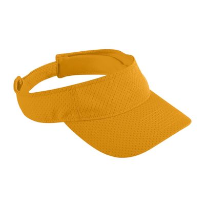 Augusta Sportswear Women's Athletic Mesh Visor - Stylish Sun Hat for Golf, Running, and Outdoor Activities, Gold