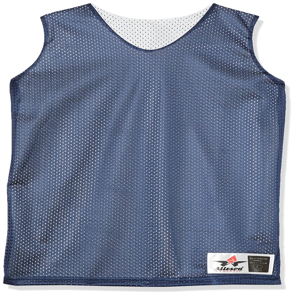 Alleson Athletic Adult Reversible Mesh Tank,Navy/White,XX-Large