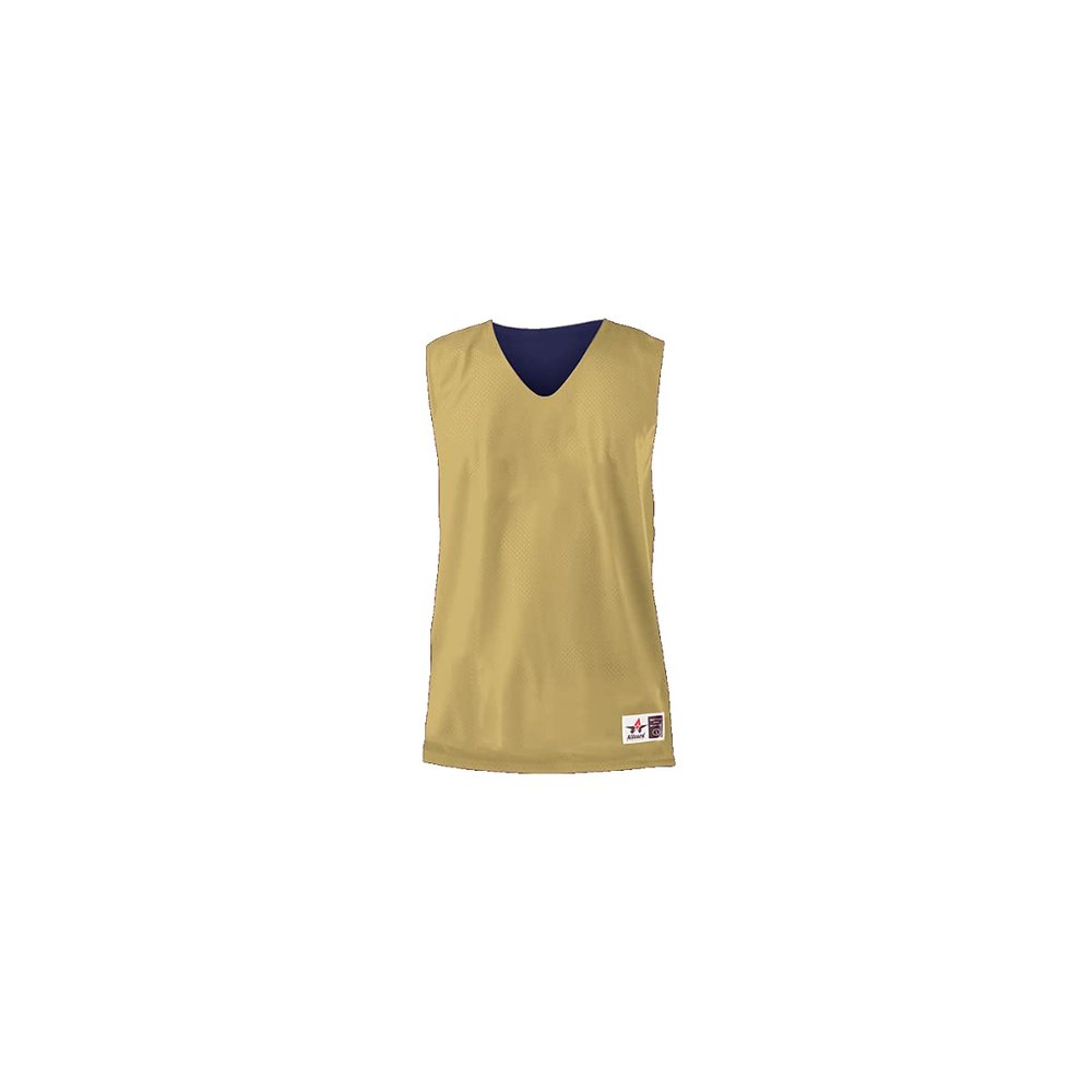 Alleson Athletic Adult Reversible Mesh Tank,Vegas Gold/Navy,Large