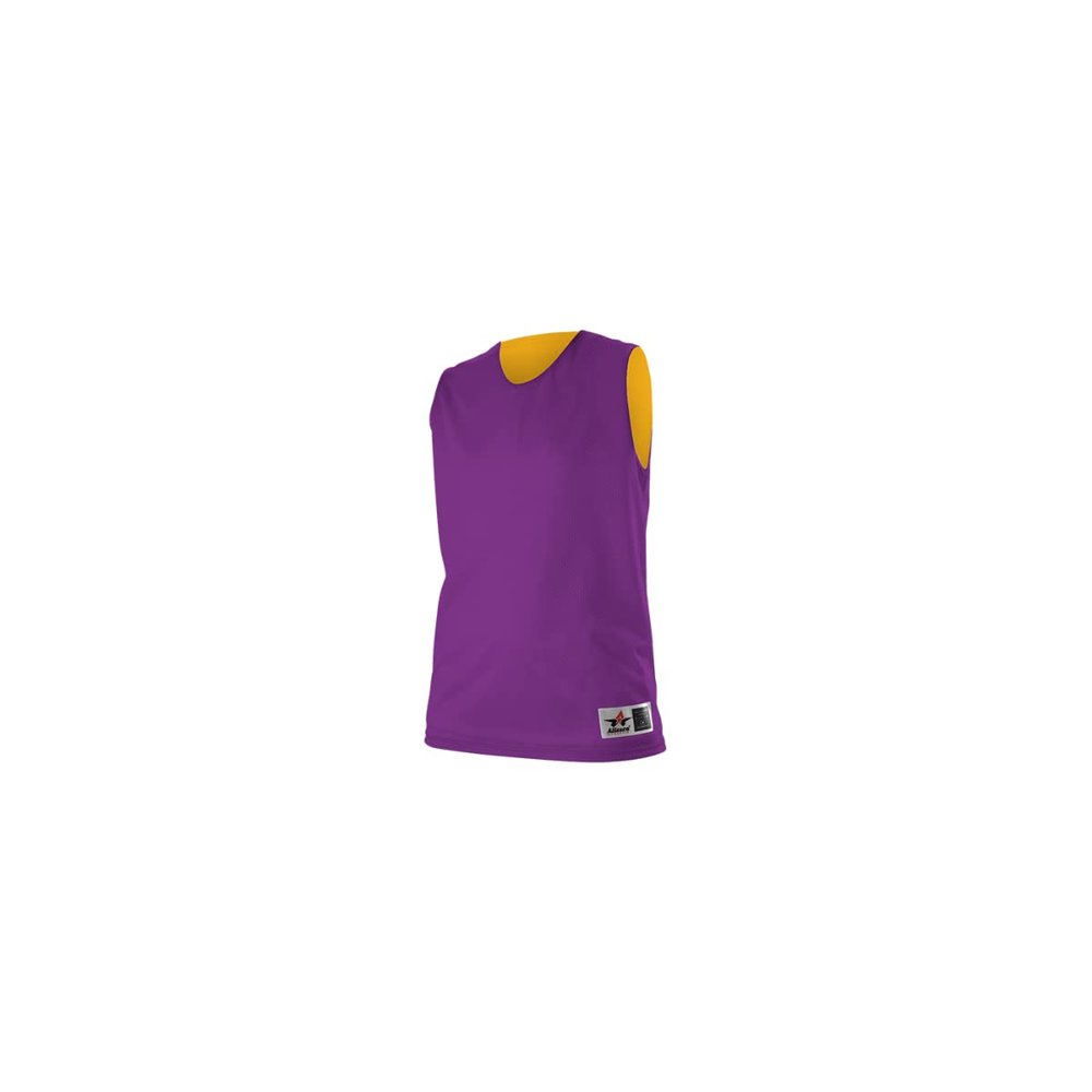 Alleson Athletic Extreme Mesh Reversible Tank Purple/Gold