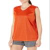 Alleson Athletic Youth Reversible Mesh Tank, Black/Burnt Orange, Large view 3
