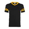 Augusta Sportswear Augusta Sleeve Stripe Jersey, Black/Gold, X-Large view 1