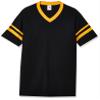 Augusta Sportswear Augusta Sleeve Stripe Jersey, Black/Gold, X-Large view 2