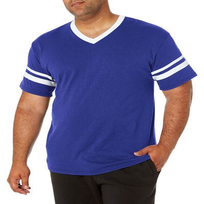 Augusta Sportswear Sleeve Stripe Jersey, Medium, Purple/White