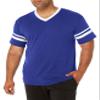 Augusta Sportswear Sleeve Stripe Jersey, Medium, Purple/White view 1