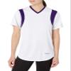 Intensity Womens Mock Mesh Short Sleeve Softball Jersey, White/Purple, X-Small view 1