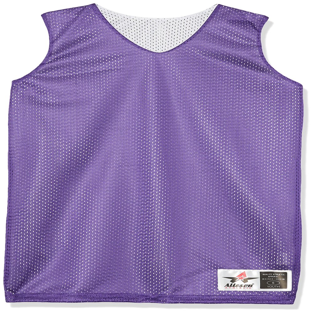 Alleson Athletic Adult Reversible Mesh Tank,Purple/White,XX-Large