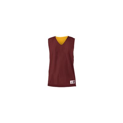 Alleson Athletic Adult Reversible Mesh Tank,Light Maroon/Gold,Medium