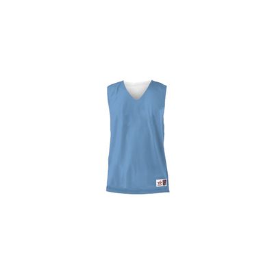 Alleson Athletic Adult Reversible Mesh Tank,Sky Blue/White,X-Large