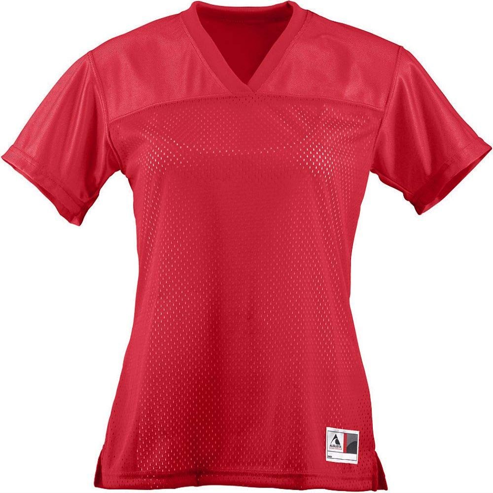 Augusta Sportswear Womens Stadium Replica Football Jersey, Red, Small