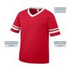 Augusta Sportswear Youth Sleeve Stripe Jersey, Red/White, S view 2