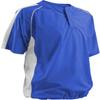 Intensity Men's 2 Snap Shorts Sleeve Warm Up Jacket, Royal, X-Small view 1