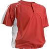 Intensity Men's 2 Snap Shorts Sleeve Warm Up Jacket, Scarlet, X-Small view 1