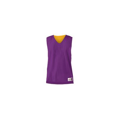 Alleson Athletic Adult Reversible Mesh Tank,Purple/Gold,Large