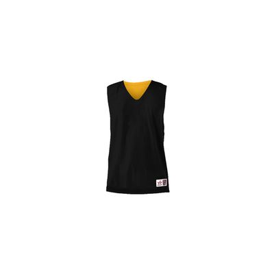 Alleson Athletic Adult Reversible Mesh Tank,Black/Gold,Medium