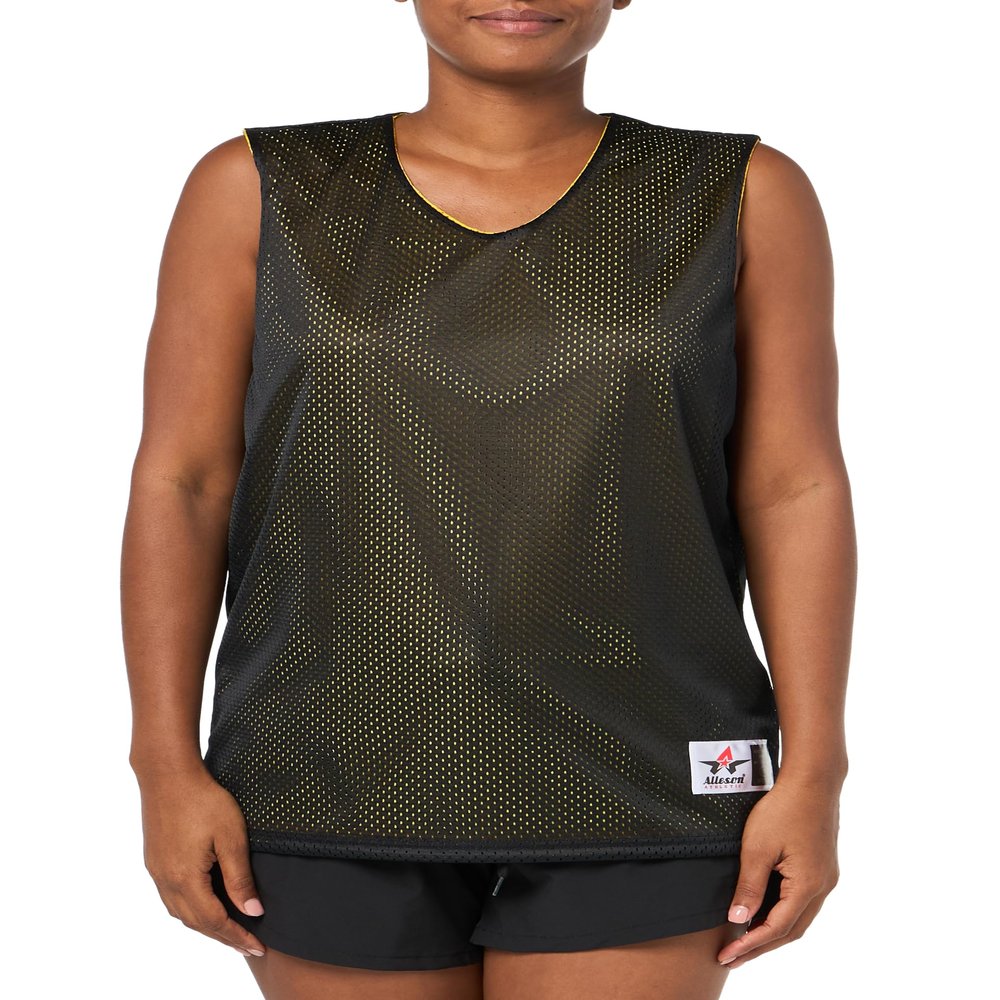 Alleson Athletic Extreme Mesh Reversible Tank Black/Gold