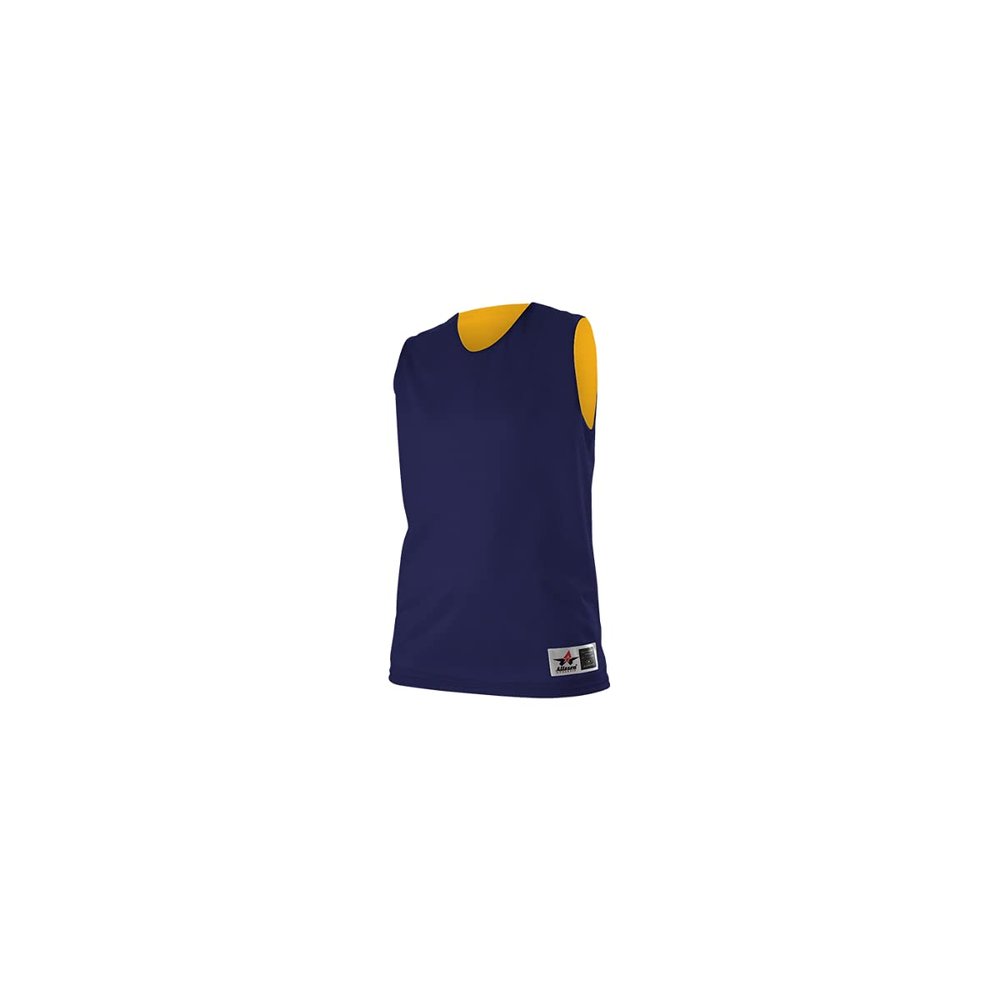 Alleson Athletic Extreme Mesh Reversible Tank Navy/Gold