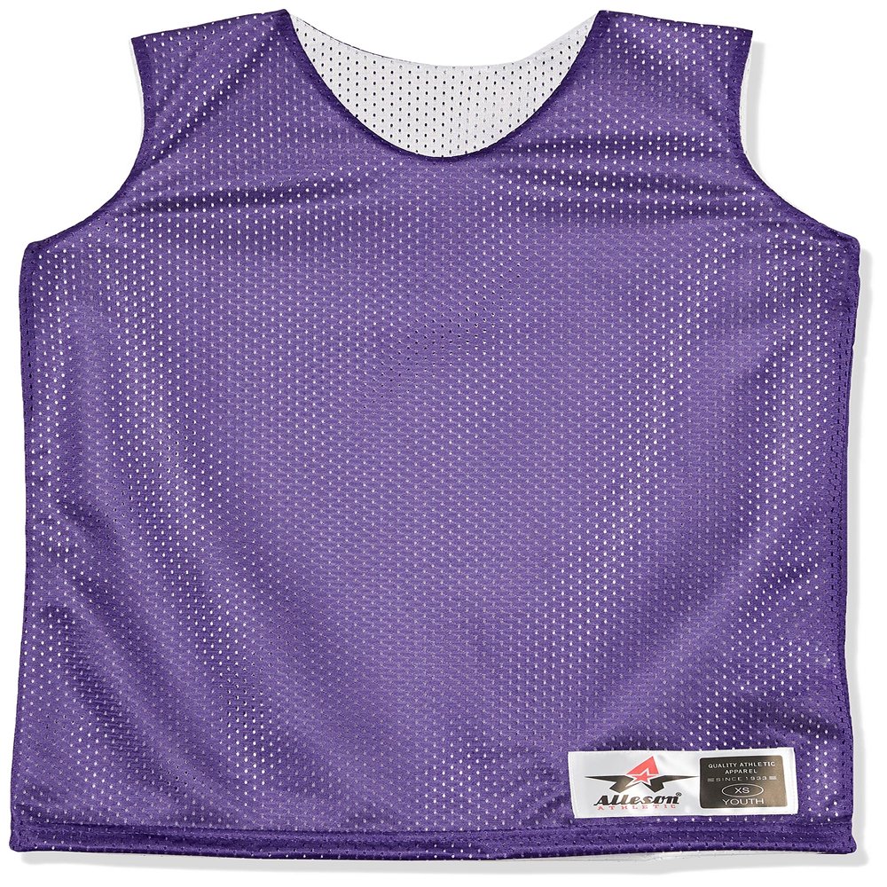 Alleson Athletic Boys Reversible Tank Shirt, Forest/White, Small US