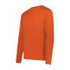 Augusta Sportswear Wicking Long Sleeve Sun Protection Athletic Shirt for Running, Hiking, Fishing, and Outdoor Activities, Orange, 2XL view 1