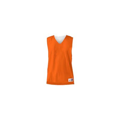 Alleson Athletic Adult Reversible Mesh Tank,Burnt Orange/White,Large
