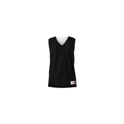 Alleson Athletic Adult Reversible Mesh Tank,Black/White,Medium