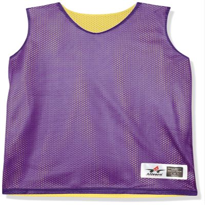 Alleson Athletic Unisex Reversible Tank Shirt, Purple/Gold