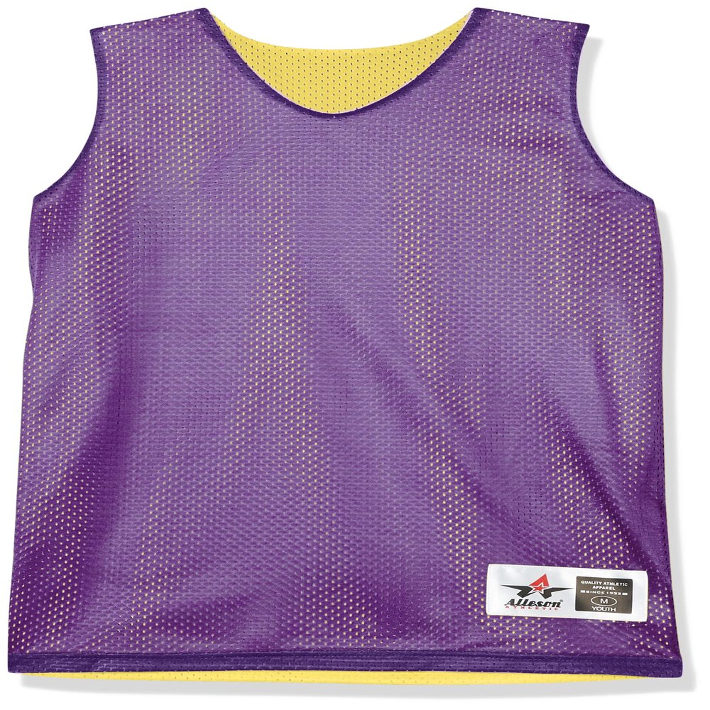 Alleson Athletic Unisex Reversible Tank Shirt, Purple/Gold