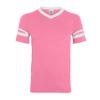 Augusta Sportswear Women's X-Large Augusta Sleeve Stripe Jersey, Pink/White view 1