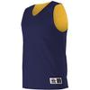 Alleson Athletic Adult Reversible Mesh Tank,Navy/Gold,Small view 2