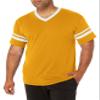 Augusta Sportswear Sleeve Stripe Jersey, Small, Gold/White view 1
