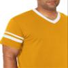 Augusta Sportswear Sleeve Stripe Jersey, Small, Gold/White view 3
