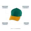 Augusta Sportswear Youth Athletic Mesh Cap Dark Green/Gold OS view 2
