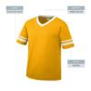 Augusta Sportswear Sleeve Stripe Jersey, XX-Large, Gold/White view 4
