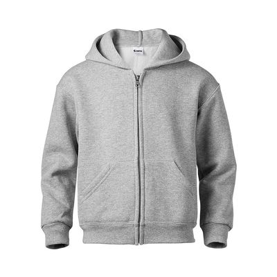 Soffe Boys 2-7 Heavy Weight Zip Hood, Oxford, Large