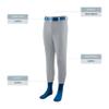 Augusta Sportswear Augusta Youth Softball/Baseball Pant, Silver Grey, Large view 2