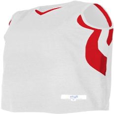 Intensity Women's Weave Basketball Jersey, White/Scarlet, X-Large