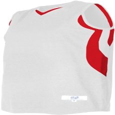 Intensity Women's Weave Basketball Jersey, White/Scarlet, X-Large