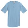 Augusta Sportswear Two Button Baseball Jersey, Large, Light Blue view 1