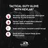 HATCH StreetGuard Tactical Duty Glove with Kevlar, Foam Padded Reinforcement, Black, Medium view 4