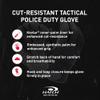 HATCH StreetGuard Tactical Duty Glove with KEVLAR, Foam Padded Reinforcement, Black, Small view 4