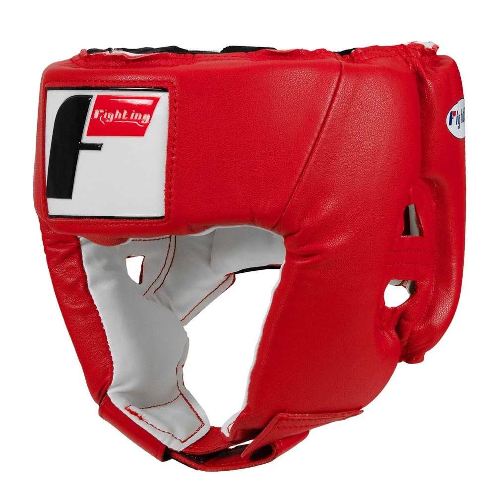 Fighting Sports USA Boxing Competition Headgear (Open Face), Red, Medium