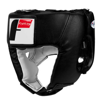 Fighting Sports USA Boxing Competition Headgear (Open Face), Black, Medium