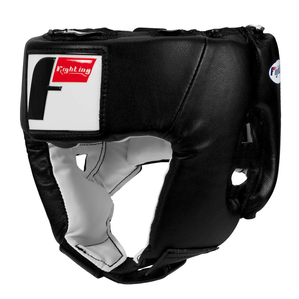 Fighting Sports USA Boxing Competition Headgear (Open Face), Black, Medium