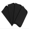 4 Pack Faux Leather Eyeglass Slip Case, Fits Medium to Large Frames, Black view 1