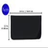 4 Pack Faux Leather Eyeglass Slip Case, Fits Medium to Large Frames, Black view 2