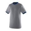 Augusta Sportswear Mens Ringer T-Shirt Soft Jersey Knit Tee with Contrast Collar, Cuffs, and Classic Set-in Sleeves A8 view 1