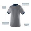 Augusta Sportswear Mens Ringer T-Shirt Soft Jersey Knit Tee with Contrast Collar, Cuffs, and Classic Set-in Sleeves A8 view 4