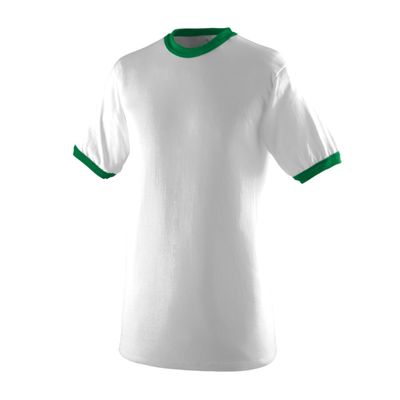 Augusta Sportswear Mens Ringer T-Shirt Soft Jersey Knit Tee with Contrast Collar, Cuffs, and Classic Set-in Sleeves Z8